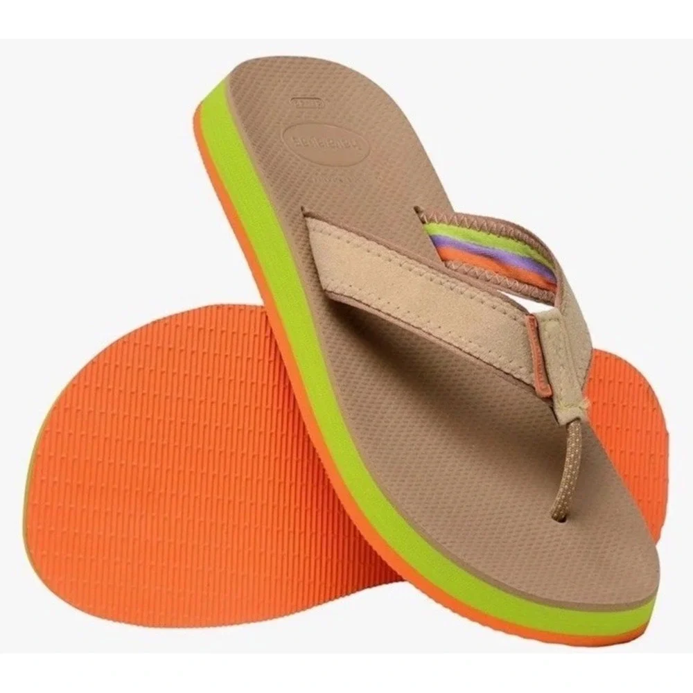 Havaianas Men's Urban Fusion II Sandal Rose Gold Size 9/10 NWT